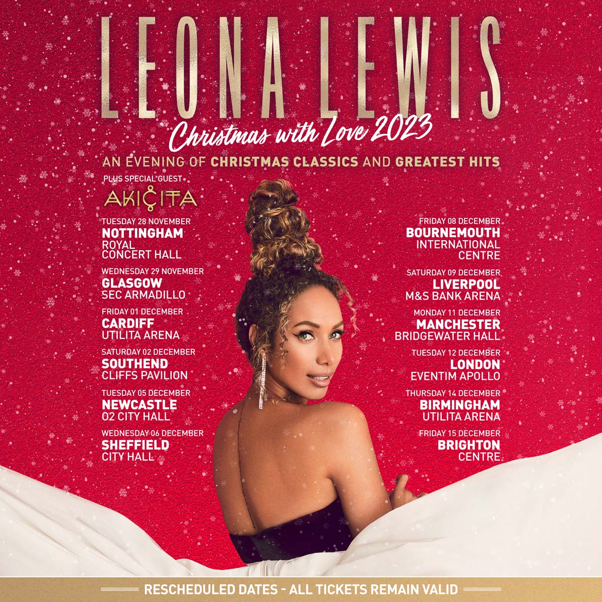 Tour Dates, Leona Lewis
